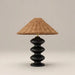 Reagan Table Lamp | Natural Rattan & Black