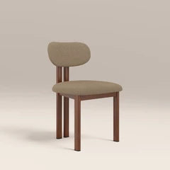 Arbor Dining Chair | Latte Sustainable Fabric & Walnut