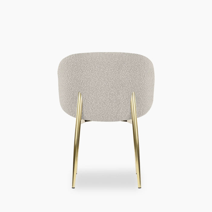 Cameron Dining Chair | Speckled Stone Sustainable Boucle