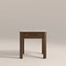 Southampton 1 Drawer Square Bedside Table | Ecru Ceramic & Smoked Walnut