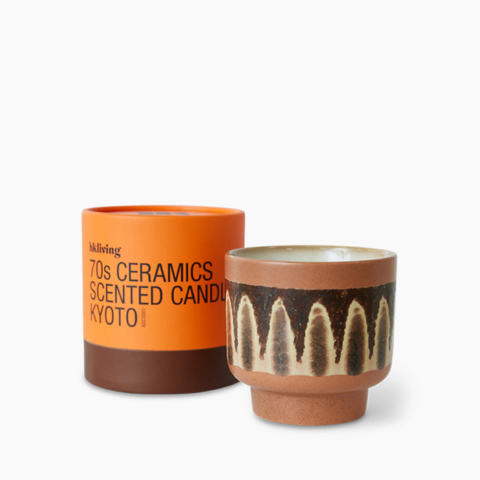 HKliving 70s Ceramics Scented Candle Kyoto