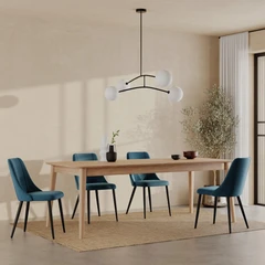 Montreux 6-8 Seat Rectangle Wooden Extendable Dining Table | Oak