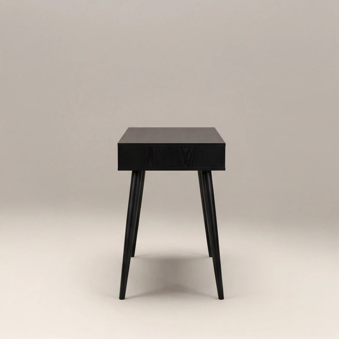 Neptun 3 Drawer Wooden Desk Black