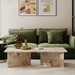 Vega Rectangle Coffee Table | Latte Marble