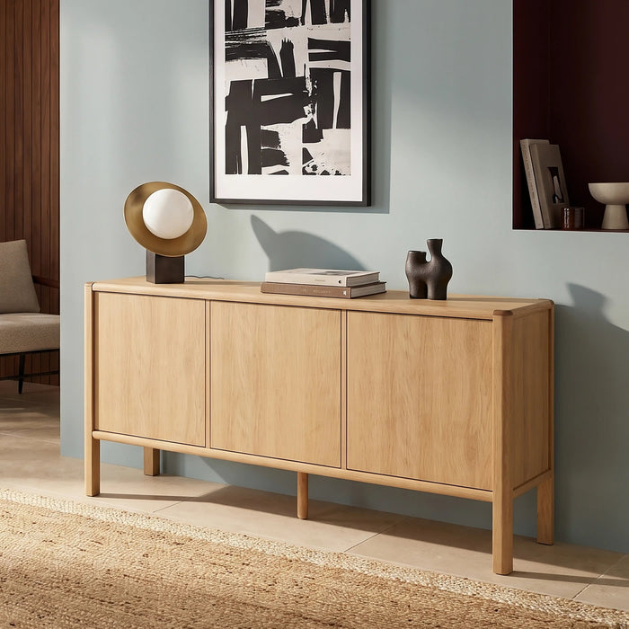 Avalon 3 Door Wooden Sideboard Oak