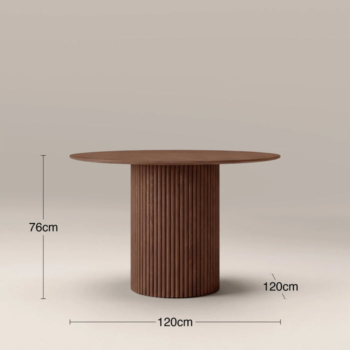 Marcel 4 Seat Round Wooden Dining Table