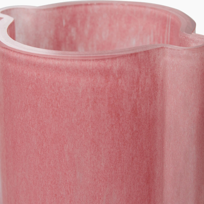 HKliving Glass Vase Flamingo Pink