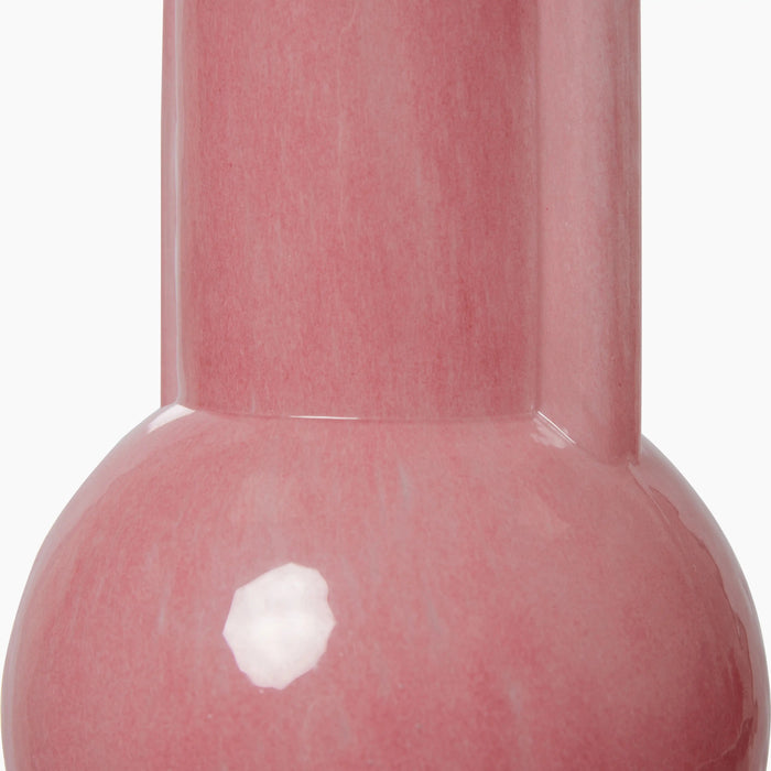 HKliving Glass Vase Flamingo Pink