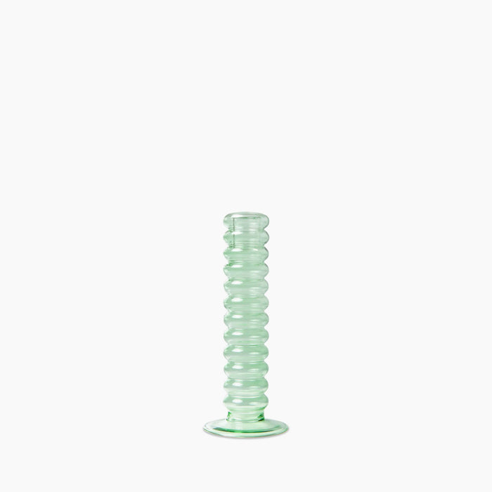 HKliving Glass Candle Holder L Mint Green