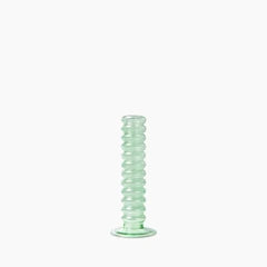 HKliving Glass Candle Holder L | Mint Green