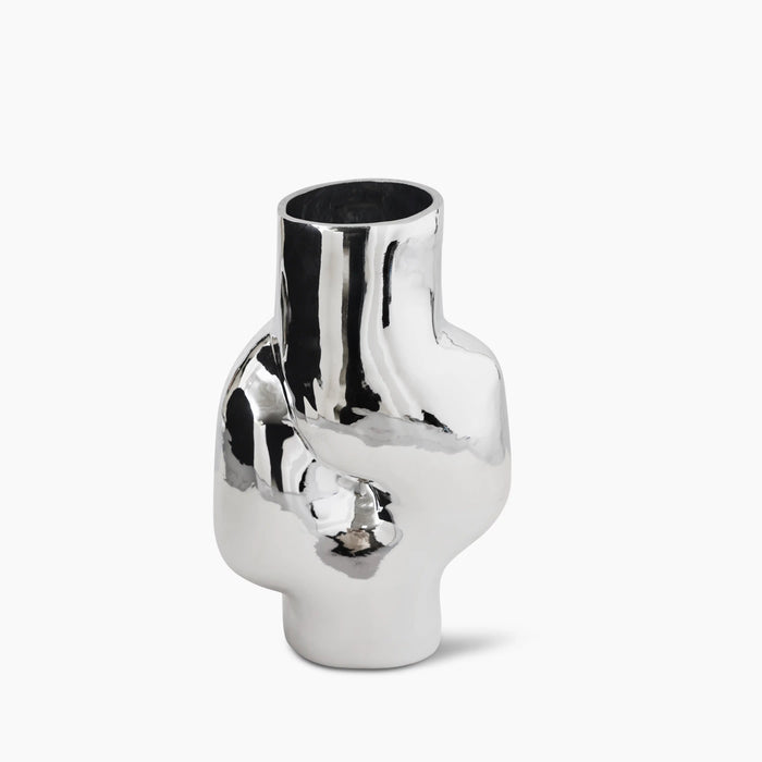 HKliving Glass Vase Chrome