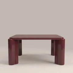 Kelby Square Coffee Table | High Gloss Cherry Red