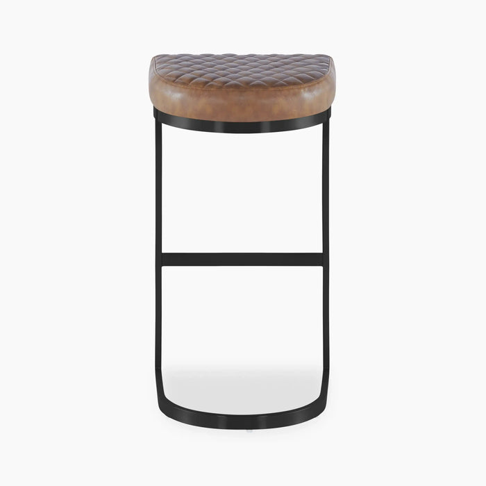 Matteo Bar Stool | Vintage Tan Faux Leather