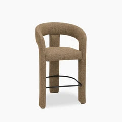 Bellamy Kitchen Stool | Speckled Cappuccino Boucle