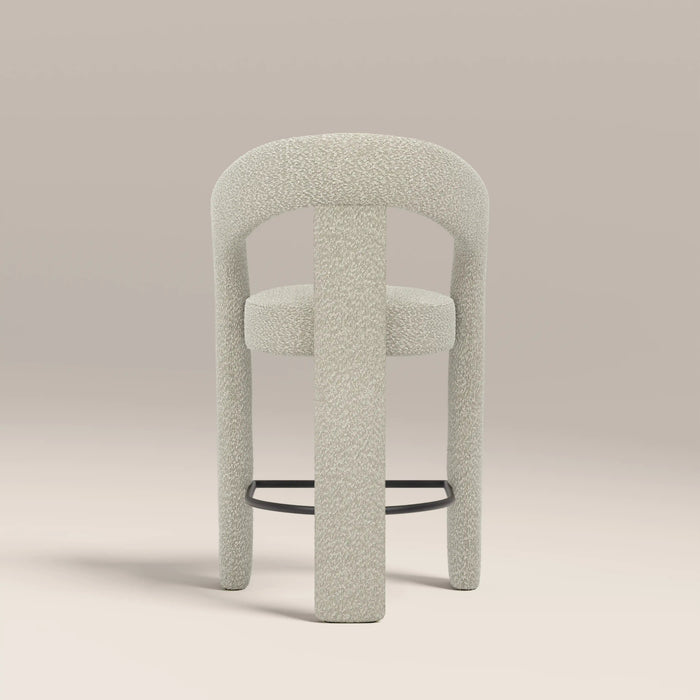 Bellamy Kitchen Stool Speckled Stone Sustainable Boucle
