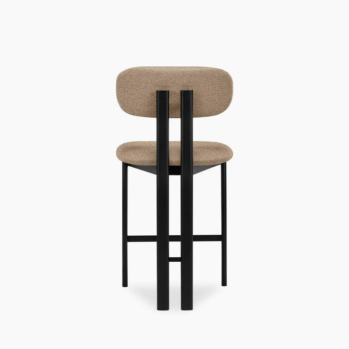 Arbor Kitchen Stool | Latte Sustainable Fabric & Black