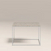 Root Square Side Table | Latte Riverstone Marble