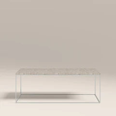 Root Rectangle Coffee Table | Latte Riverstone Marble