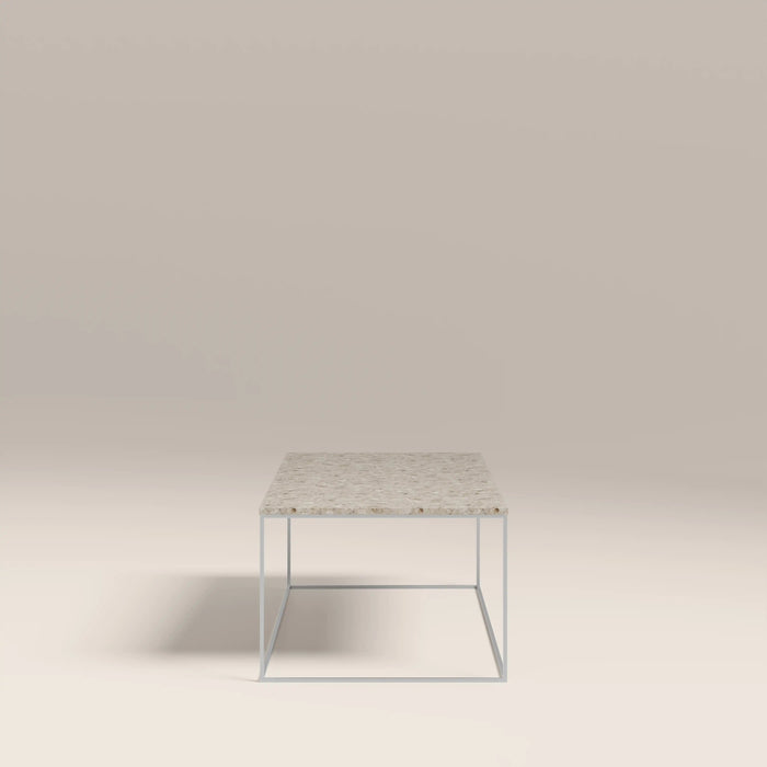 Root Rectangle Coffee Table Latte Riverstone Marble