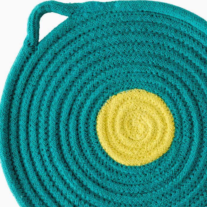 Penn Set of 4 Round Placemats Green