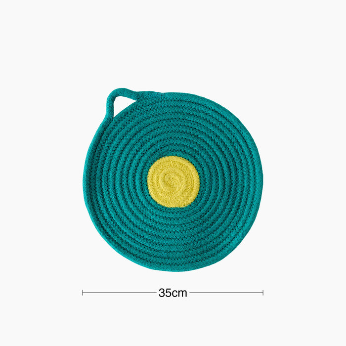Penn Set of 4 Round Placemats Green