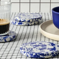 Rock Set of 4 Coasters | Cobalt Blue