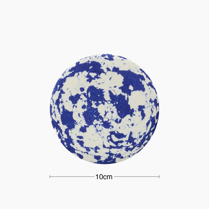 Rock Set of 4 Round Coasters Cobalt Blue