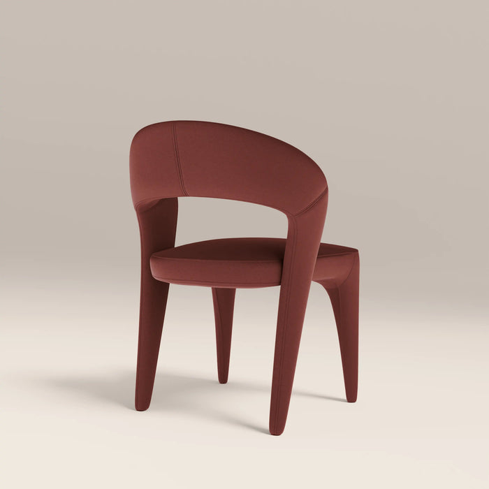 Aisa Dining Chair Rust Red Sustainable Velvet