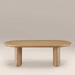Hansen 8 Seat Oval Wooden Dining Table | Ash