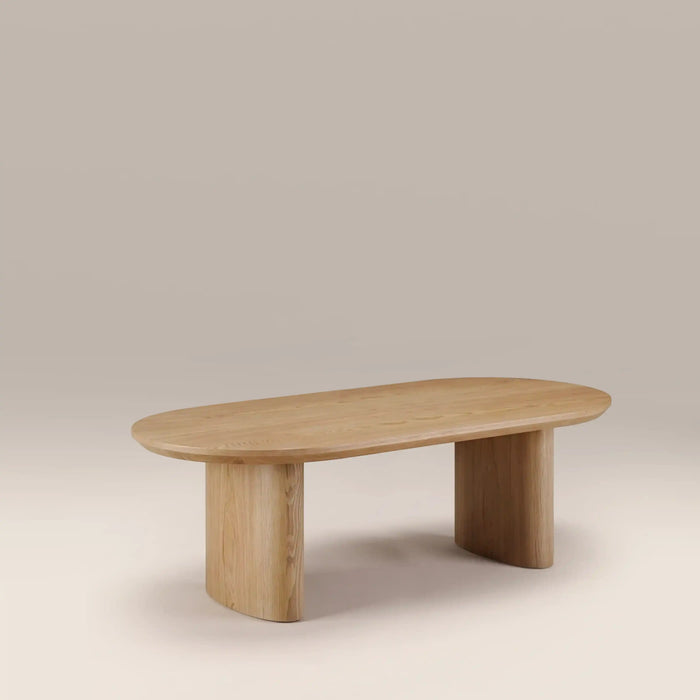 Hansen 8 Seat Oval Wooden Dining Table Ash