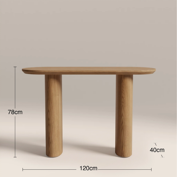 Hansen Wooden Console Table Ash