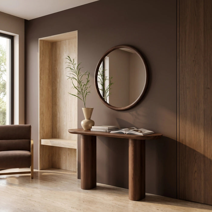Hansen Wooden Console Table Walnut