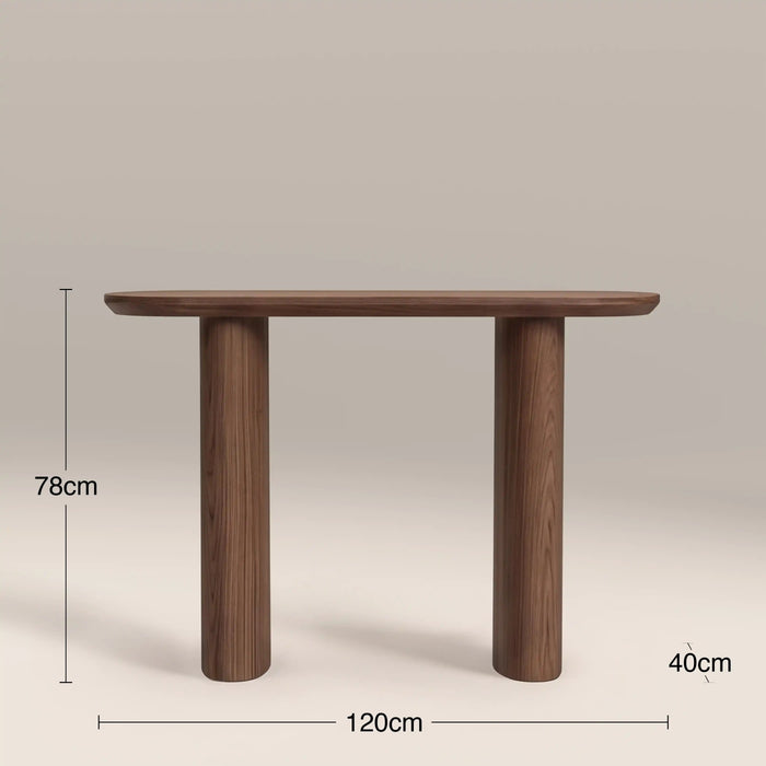 Hansen Wooden Console Table Walnut