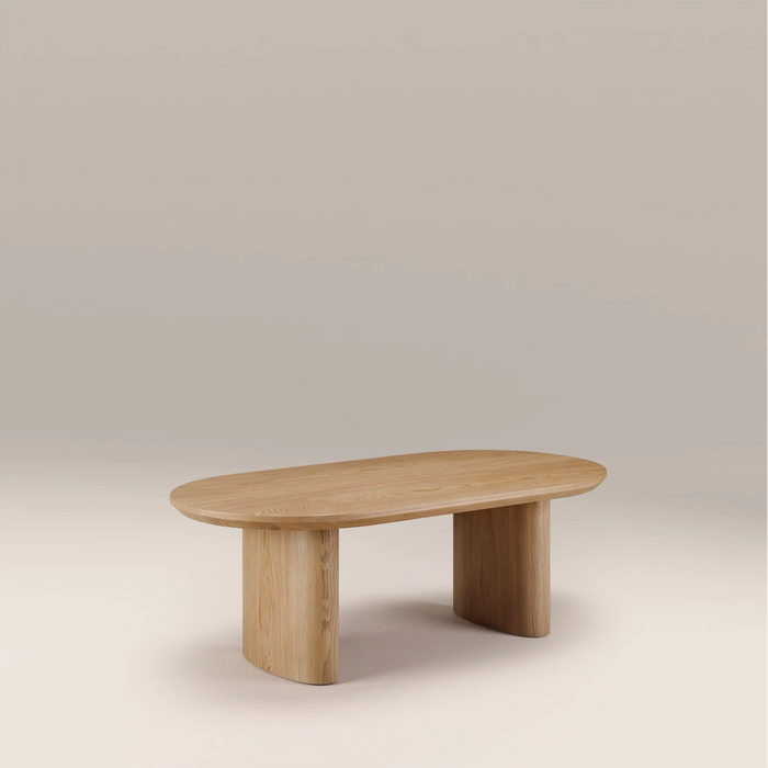 Hansen Oval Wooden Coffee Table Ash