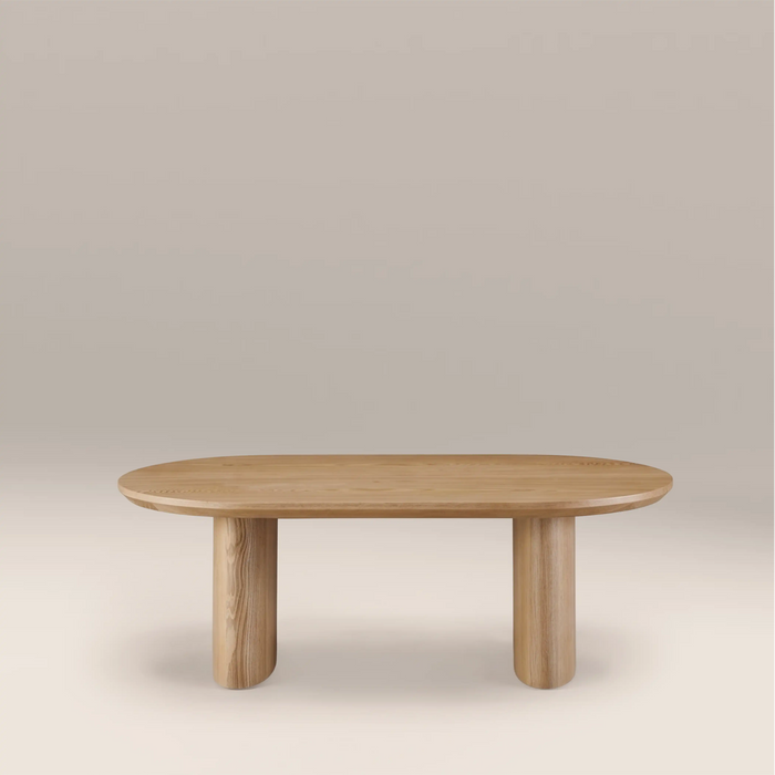 Hansen Oval Wooden Coffee Table Ash