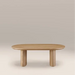 Hansen Oval Wooden Coffee Table | Ash