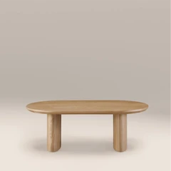 Hansen Oval Wooden Coffee Table | Ash
