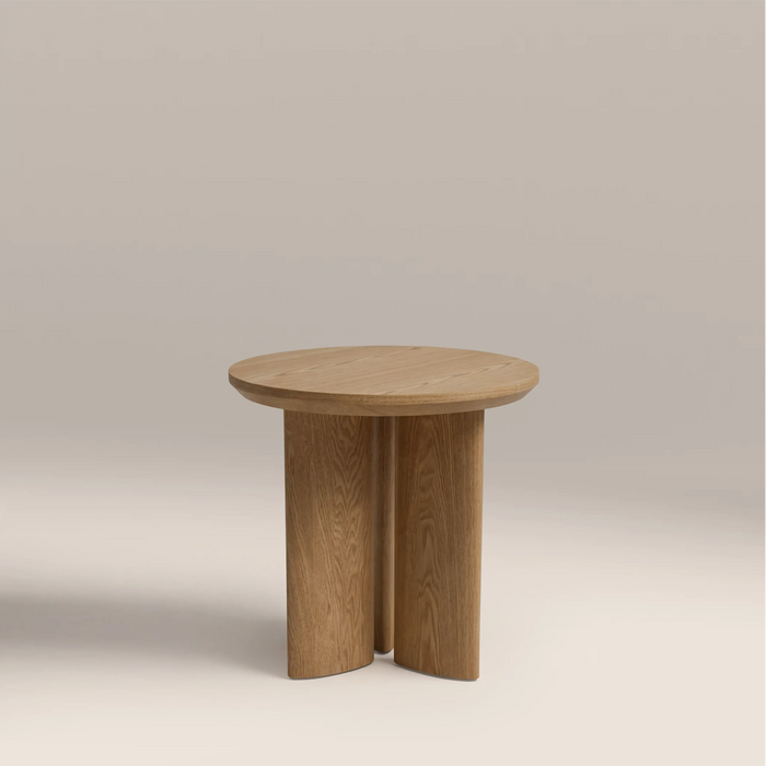 Hansen Round Wooden Side Table Ash