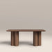 Noelle 6 Seat Rectangle Wooden Dining Table | Walnut