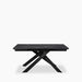 Adele 6-10 Seat Rectangle Extendable Dining Table | Grey Sintered Stone & Dark Grey