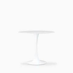 Byre 2 Seat Round Dining Table | White Ceramic