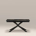 Lincoln 6-10 Seat Rectangle Extendable Dining Table | Black Marble Effect Sintered Stone