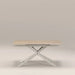 Lincoln 6-10 Seat Rectangle Extendable Dining Table | Natural Travertine Effect Sintered Stone & Taupe