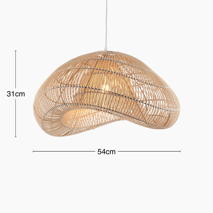 Misra Ceiling Shade Natural Rattan