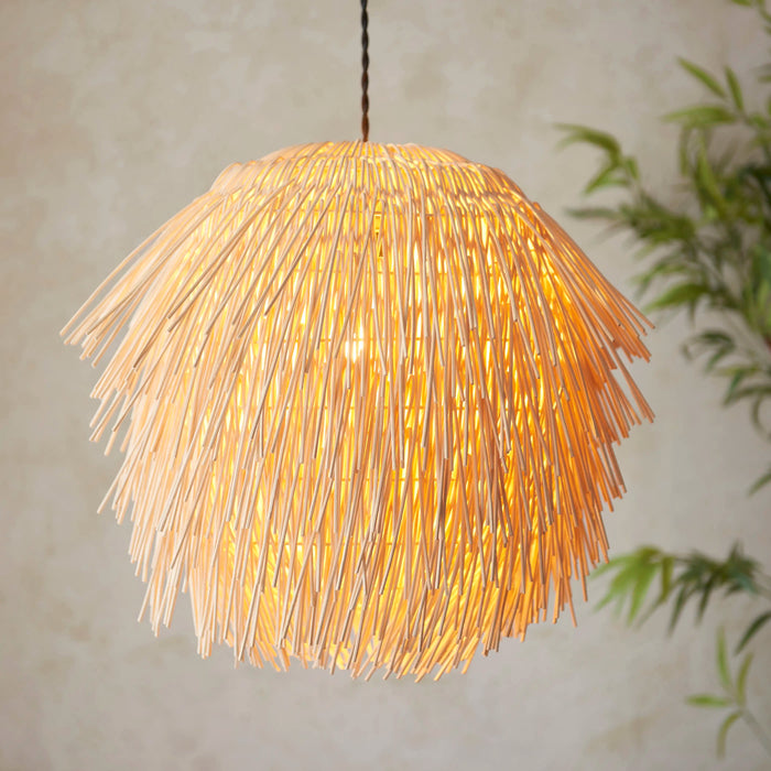 Pushpa Ceiling Shade Natural Rattan