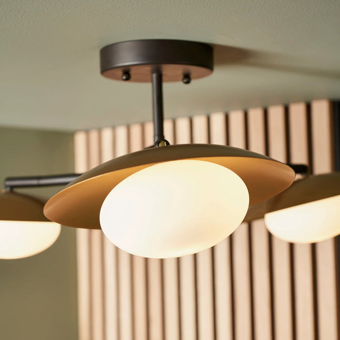 Temuka 3 Light Flush Ceiling Light