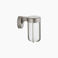 Truro Outdoor Wall Light | Frosted Glass & Brushed Chrome