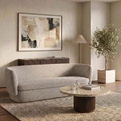 Miller 3 Seater Sofa | Speckled Stone Sustainable Boucle