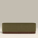 Oberon Storage Ottoman | Moss Green Sustainable Mohair Velvet & Walnut