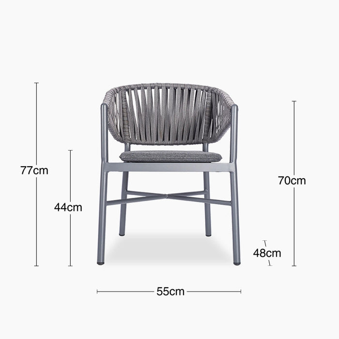 Roisin Carver Dining Chair Grey